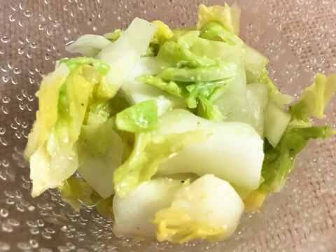 鶏がらスープで★白菜の浅漬け風